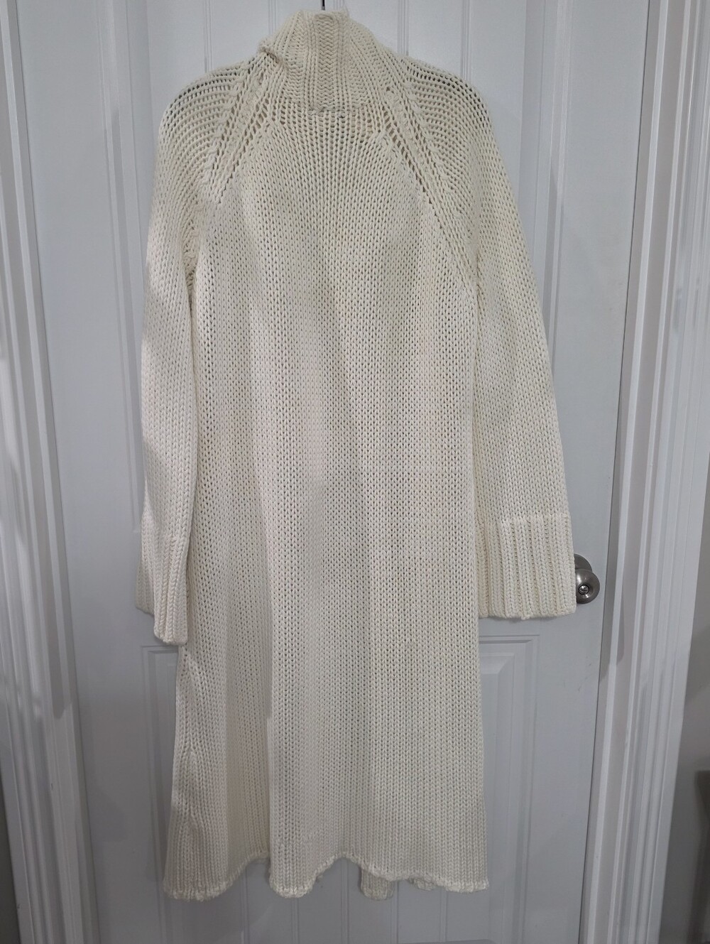 J. Crew Chunky Knit Long Sweater Cardigan Size Large - Picture 8 of 9